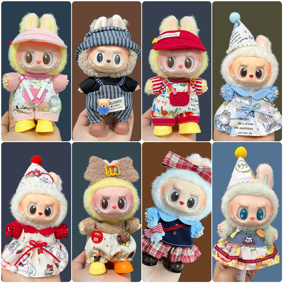 Disfraces y ropa en diseños adorables: para la bubu de 17cm, (Muñeca no incluida)
