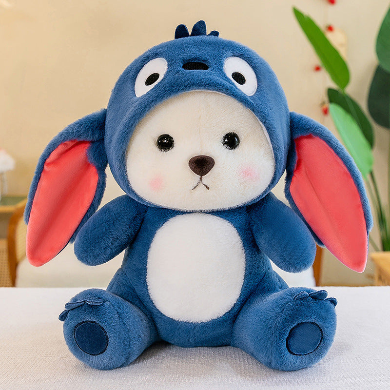 Muñeco de peluche Teddy: juguete suave con gorro para niños, regalo ideal