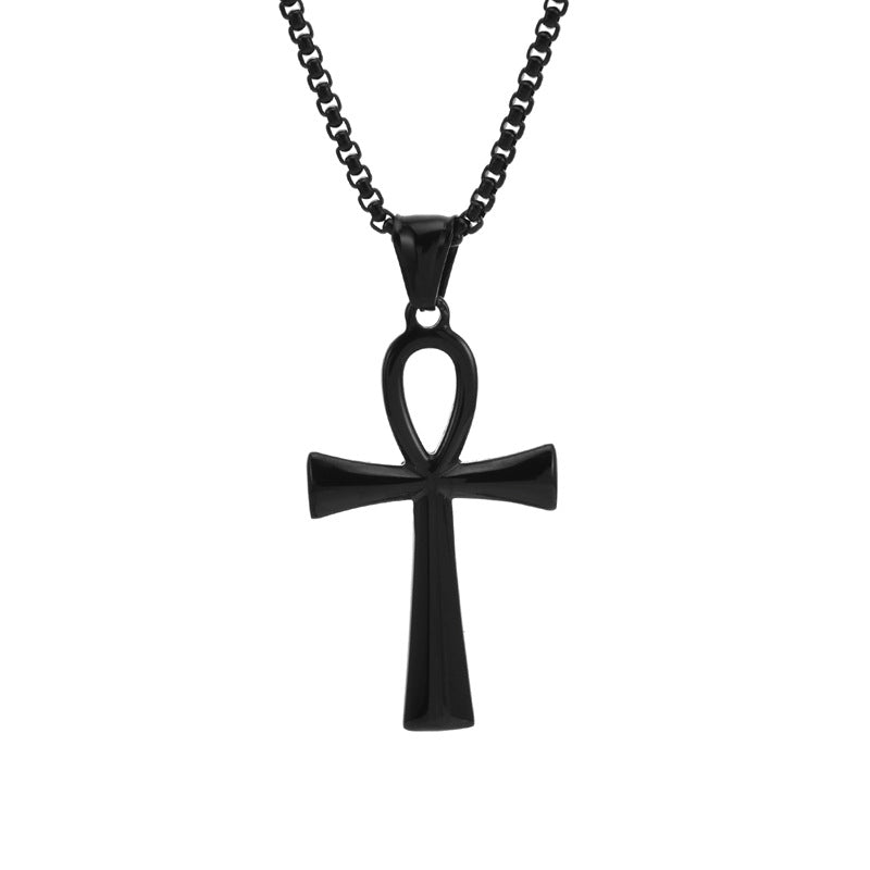 Cadena Cruz Egipcia: Símbolo de la Llave de la Vida, Ankn masculino