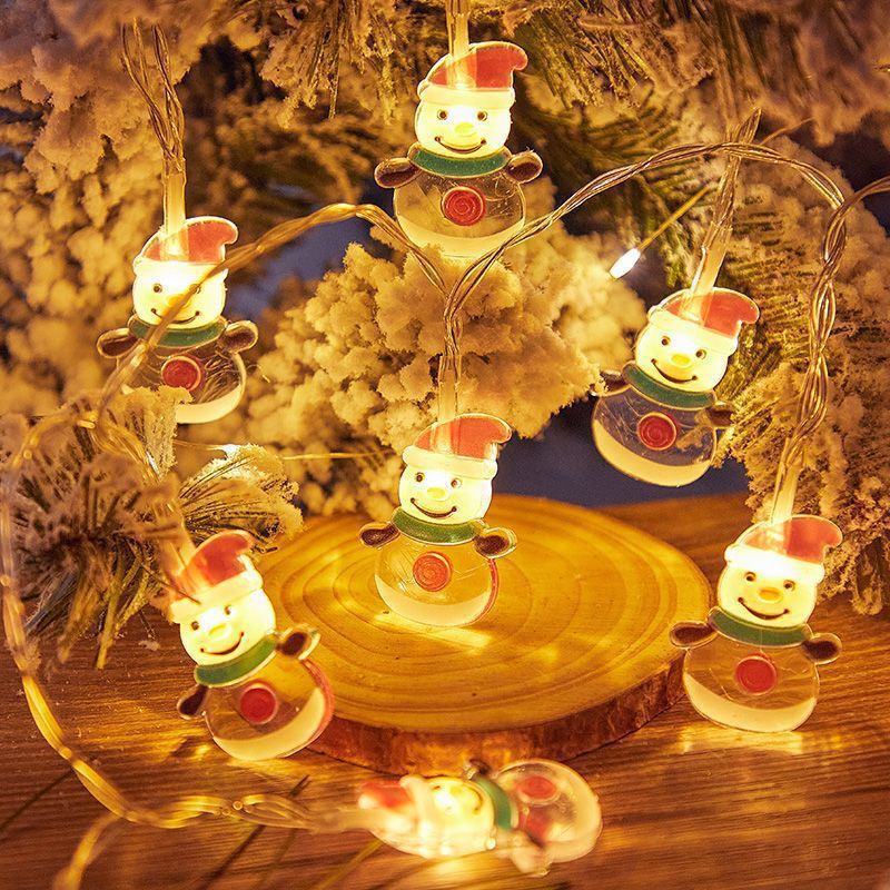 Christmas LED String Lights with Characters: Festive Tree Decorations