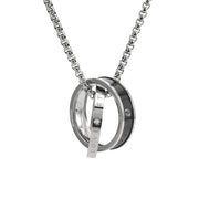 Collar de pareja Símbolo de unión indestructible - Acero Inoxidable