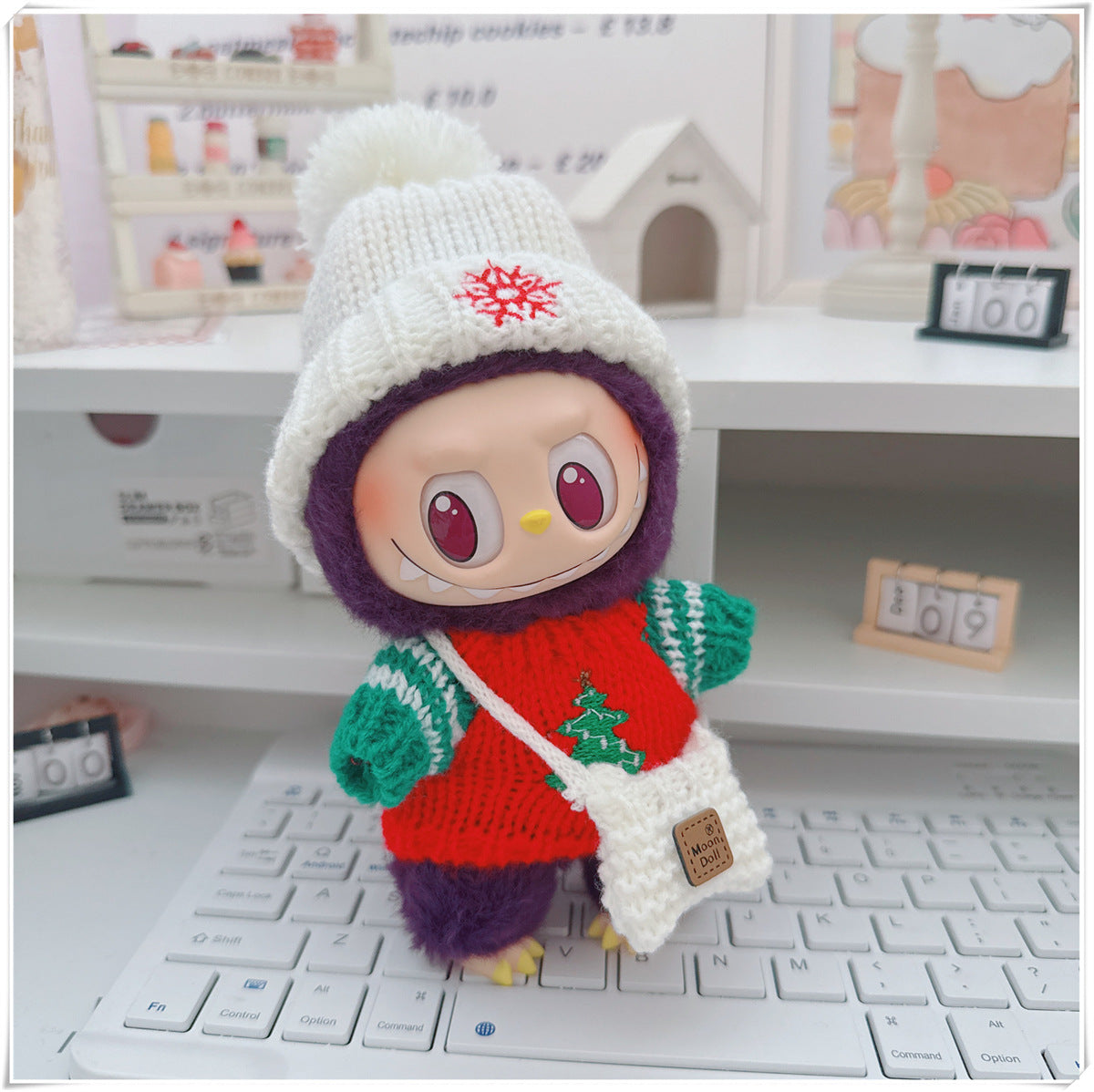 Tender Thread: Compatible with Labubu, Clothing Set, Accessories for 17cm Dolls, Accessories for Labubu (No Doll)