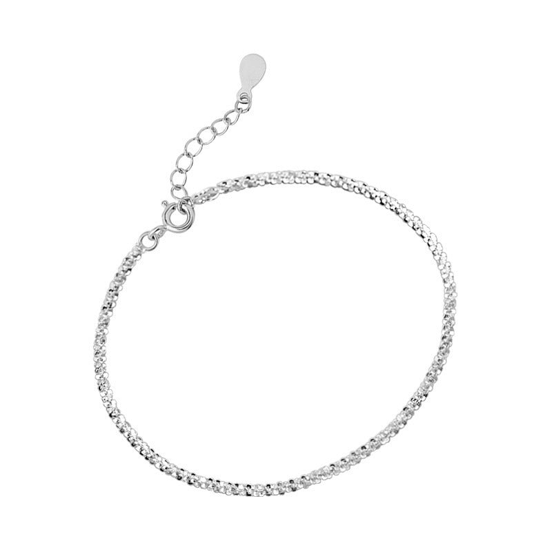 Pulsera minimalista de eslabones metálicos para mujer – diseño delicado