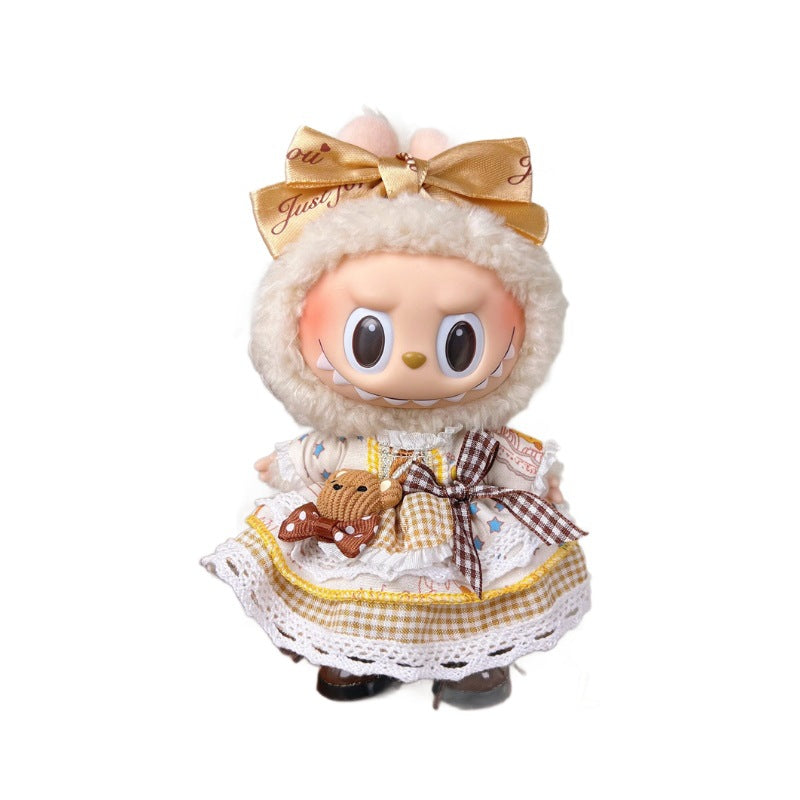 Ropa Divertida para Labubu de 17 cm – Accesorios con Diseños Tiernos para Muñecas (Muñeca no incluida)