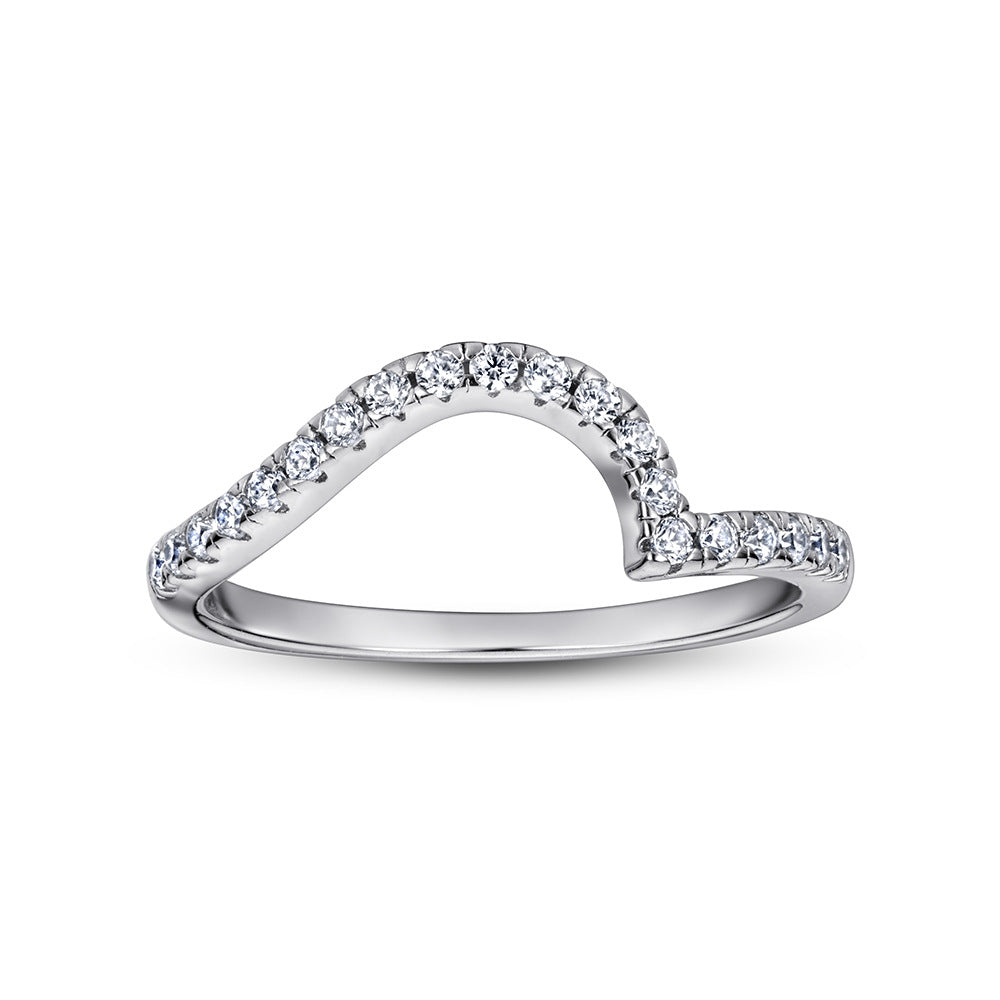 Anillos de Boda Apilables en Plata 925 – Diseño Nudo con Circonitas Estilo Diamante