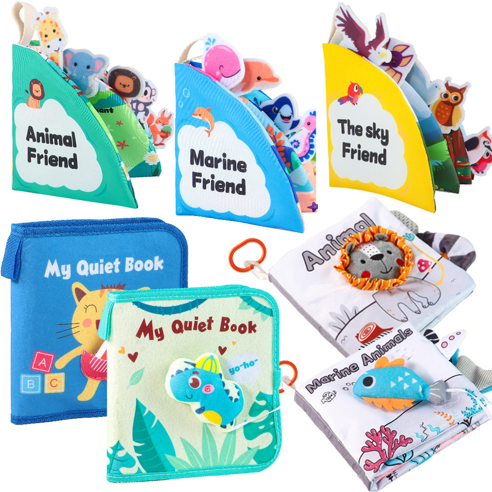 Juguetes Educativos para Bebés Libros de Tela con Colores y Texturas