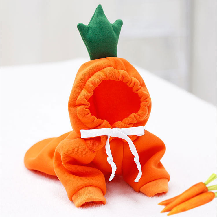 Sudadera con Capucha para Perros Pequeños y Medianos – Diseño de Frutas para Otoño e Invierno