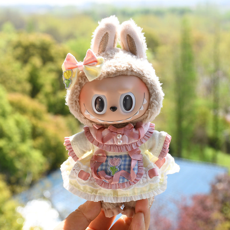 Ropa Estilo Coquette para Muñeca Labubu 17cm – Accesorios para Personalizar (Muñeca No Incluida)