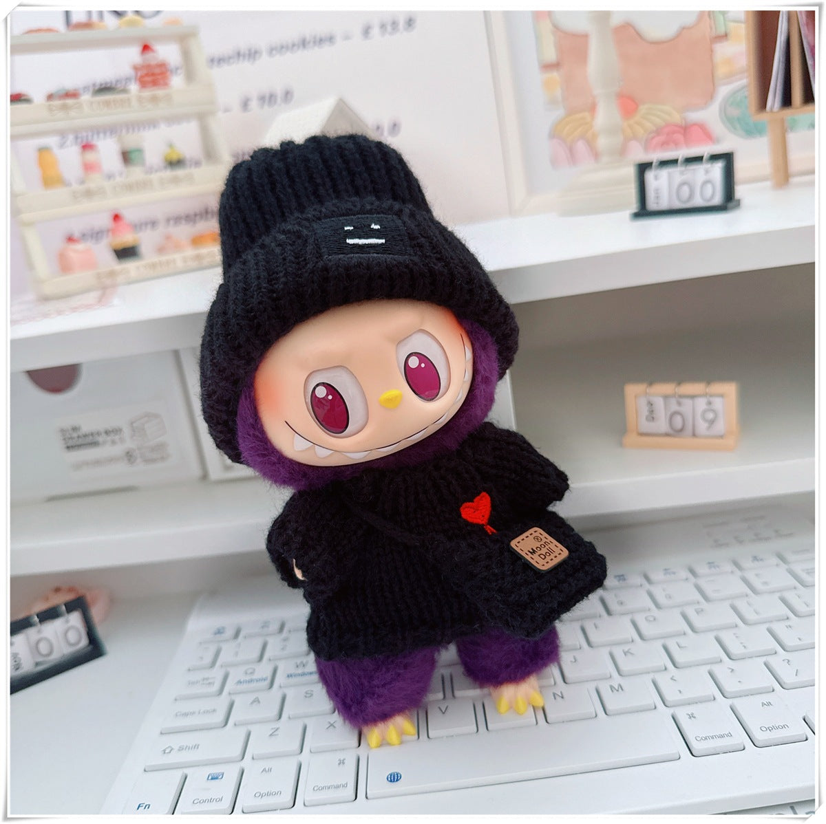 Tender Thread: Compatible with Labubu, Clothing Set, Accessories for 17cm Dolls, Accessories for Labubu (No Doll)