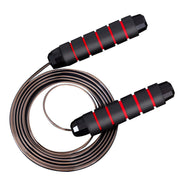 Cuerda de saltar con cable de acero y peso para entrenamiento con rodamientos de alta velocidad
