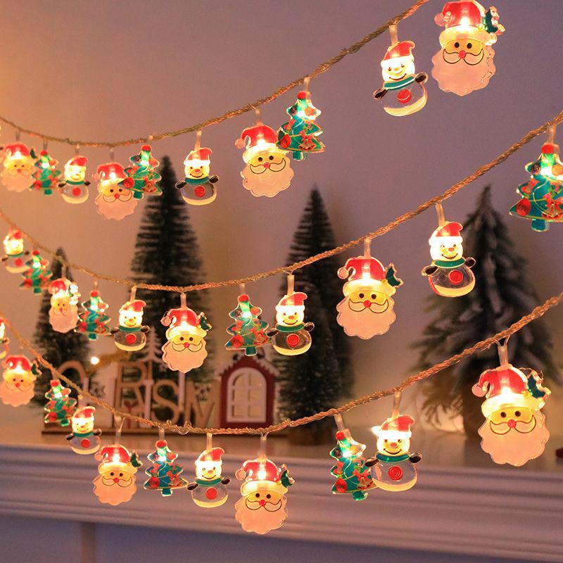 Christmas LED String Lights with Characters: Festive Tree Decorations