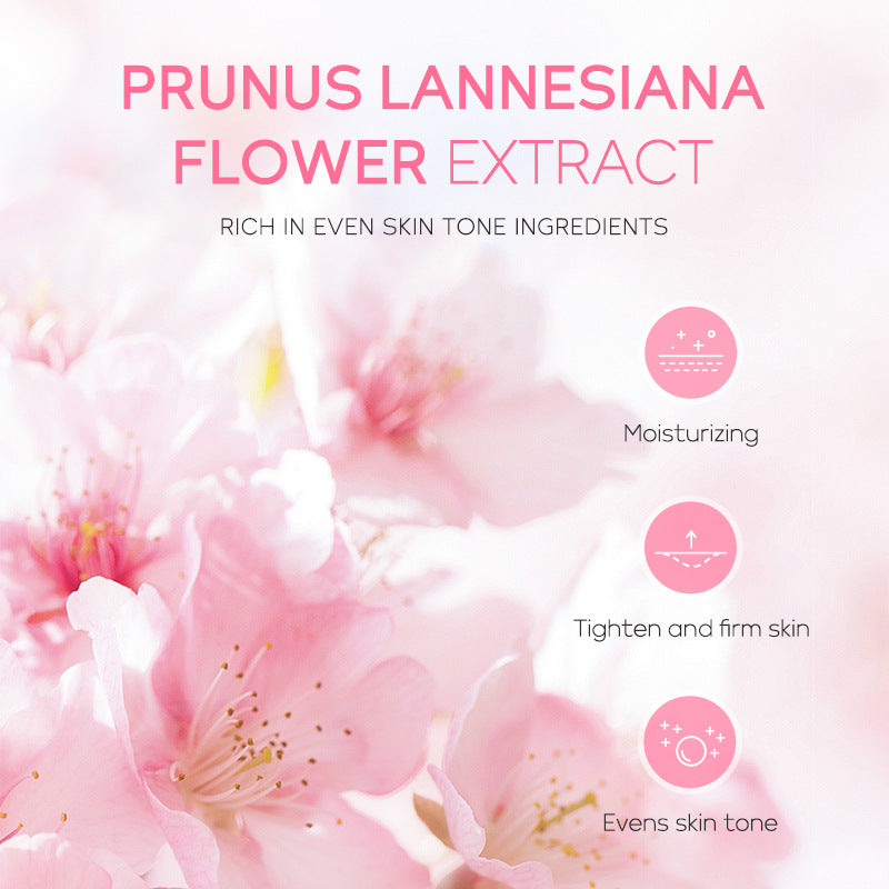 LaiKou Juego de Cuidado de Piel de Sakura Japonesa: 3 Piezas de Suero, Crema para Ojos y Crema Hidratante