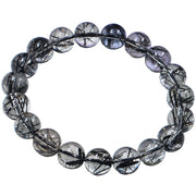 Pulsera de cuarzo negro natural para protección y limpieza energética