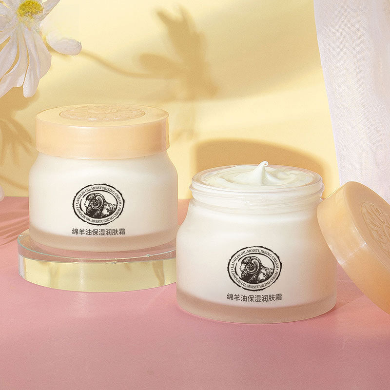 LaiKou Crema Hidratante de Aceite de Oveja de Australia 90g: Hidratación y Cuidado de la Piel para Otoño e Invierno, Producto Cosmético Certificado por la FDA