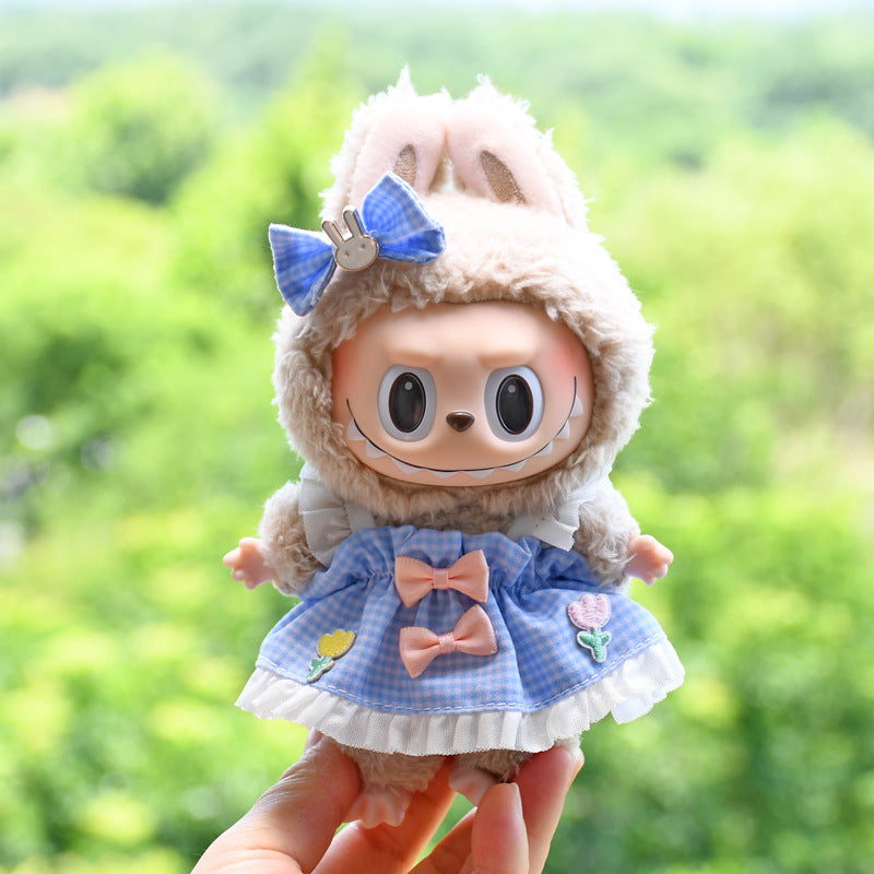 Ropa Estilo Coquette para Muñeca Labubu 17cm – Accesorios para Personalizar (Muñeca No Incluida)