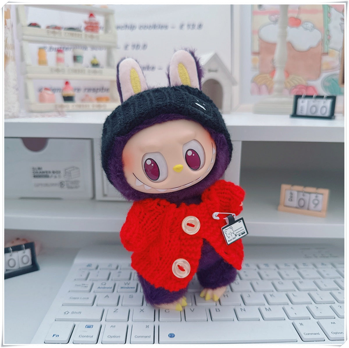 Tender Thread: Compatible with Labubu, Clothing Set, Accessories for 17cm Dolls, Accessories for Labubu (No Doll)