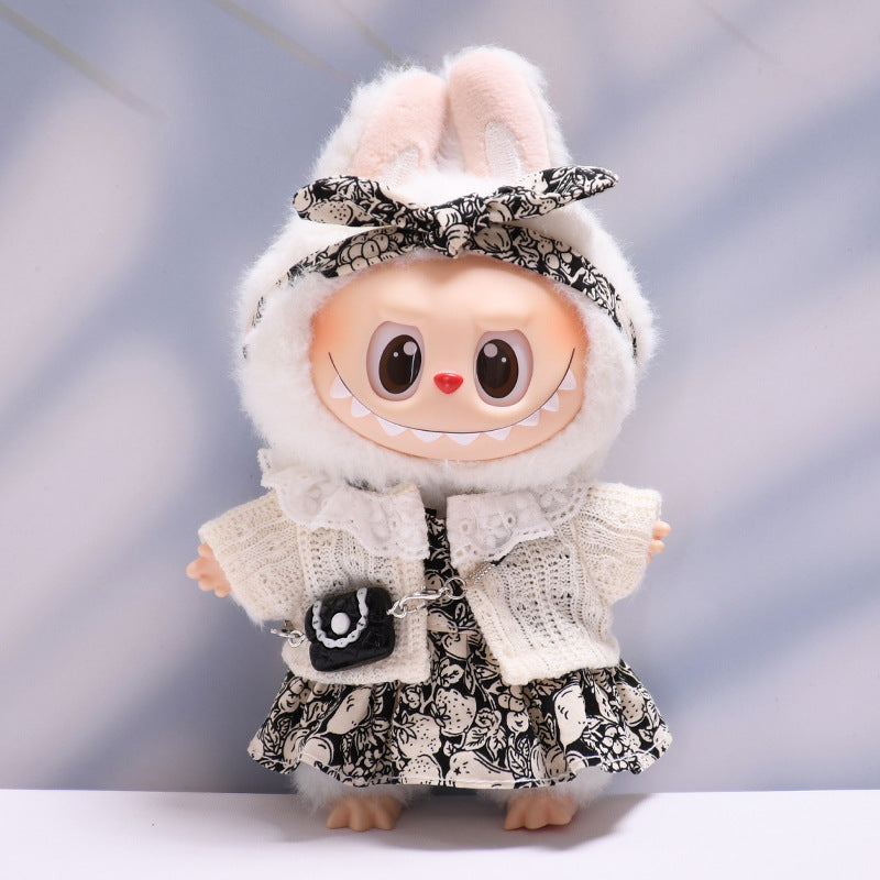 Ropa Estilo Coquette para Muñeca Labubu 17cm – Accesorios para Personalizar (Muñeca No Incluida)