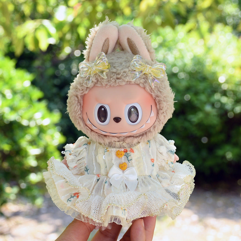 Ropa Estilo Coquette para Muñeca Labubu 17cm – Accesorios para Personalizar (Muñeca No Incluida)