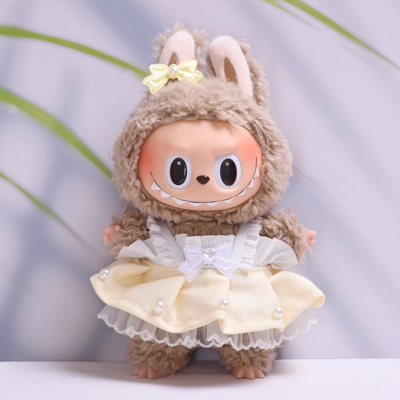 Ropa Estilo Coquette para Muñeca Labubu 17cm – Accesorios para Personalizar (Muñeca No Incluida)
