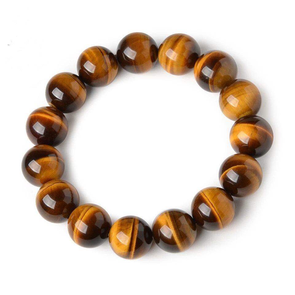 Pulsera de ojo de tigre natural para mejorar confianza y claridad mental