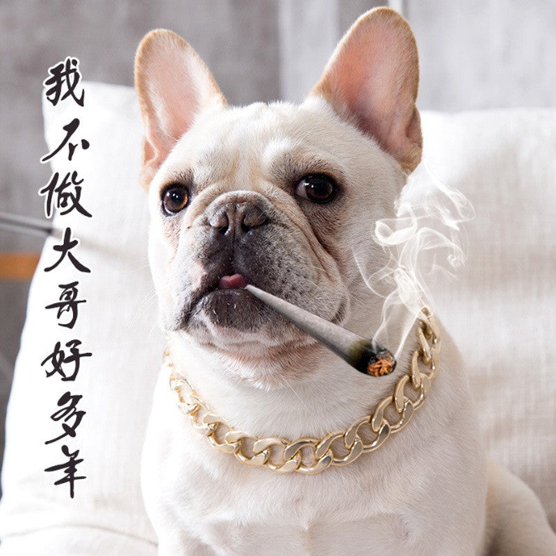 Cadena Hip Hop  para Mascotas: Decorativo Collar Estilo Urbano para Perros
