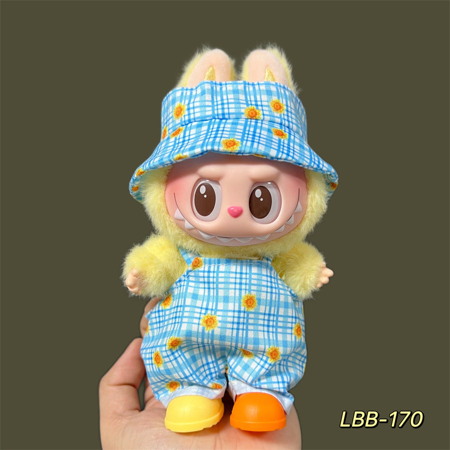Cute Companions: Compatible with Labubu, Clothing Set, Accessories for 17cm Dolls, Accessories for Labubu (No Doll)