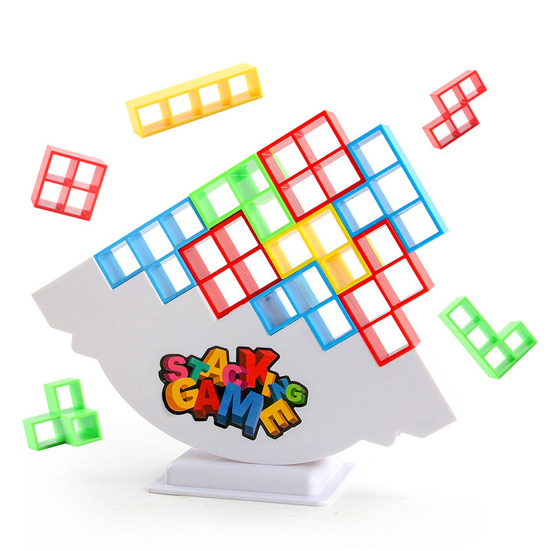Piezas apilables tipo tetris para juego familiar