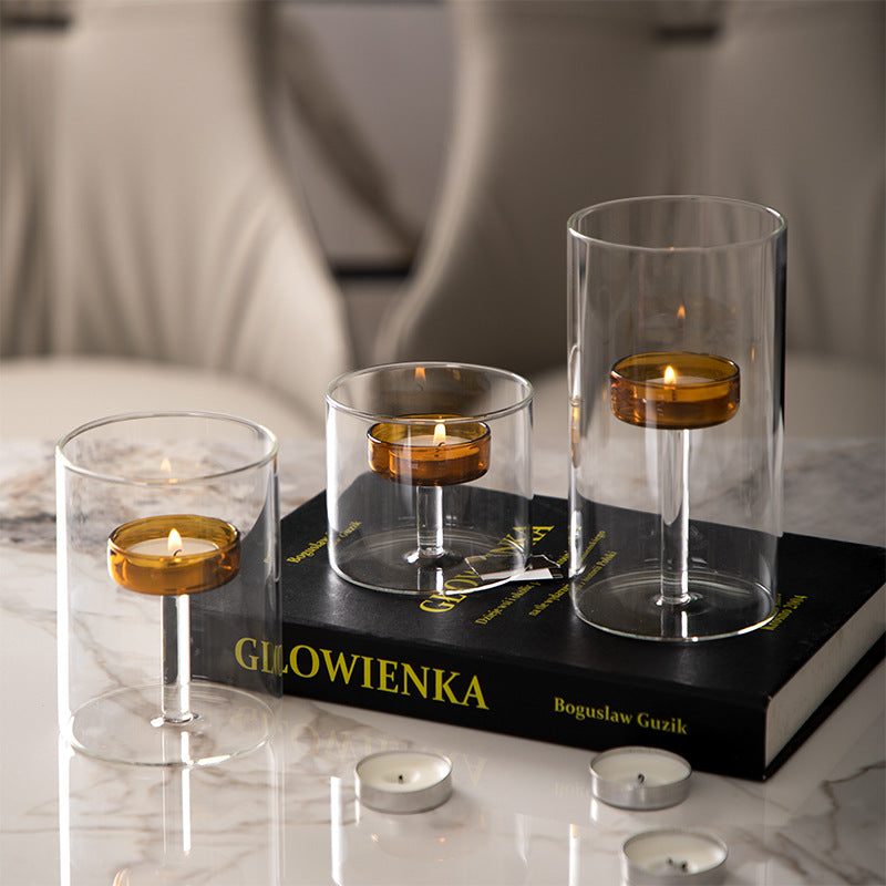 Candelabro de estilo nórdico: Elegante soporte para velas ideal para cenas románticas