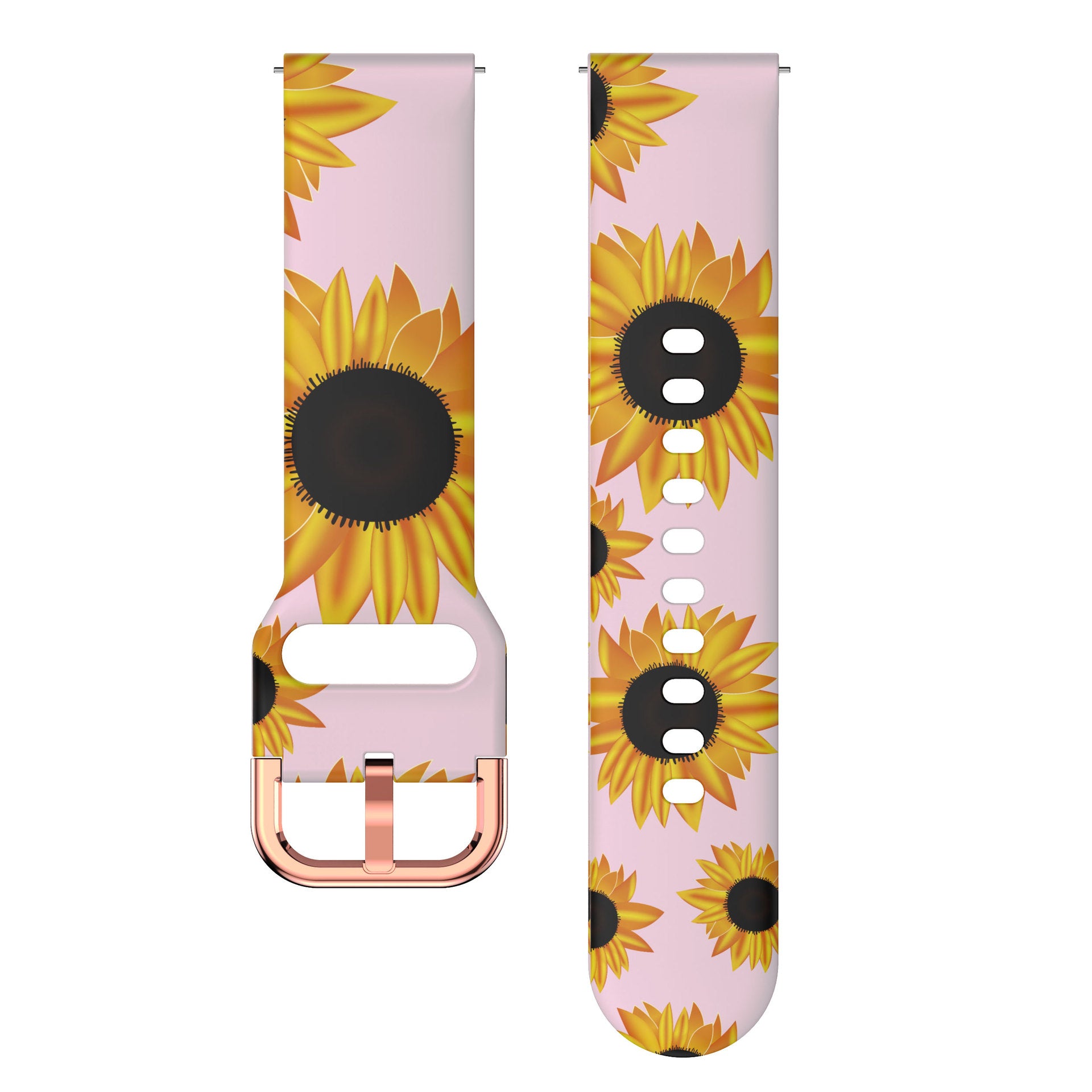 correa para reloj con estampado de girasoles
