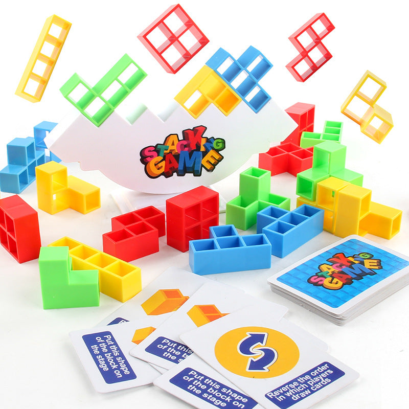 Stacking Blocks Tetris: Interactive Family Tabletop Game