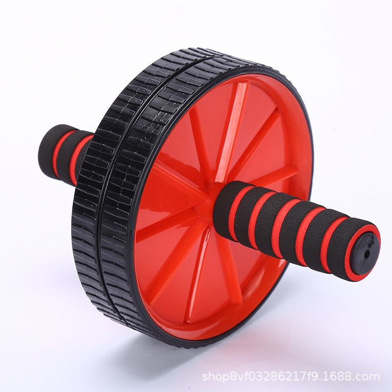 Rueda de ejercicio abdominal doble rodillo para core, brazos y espalda