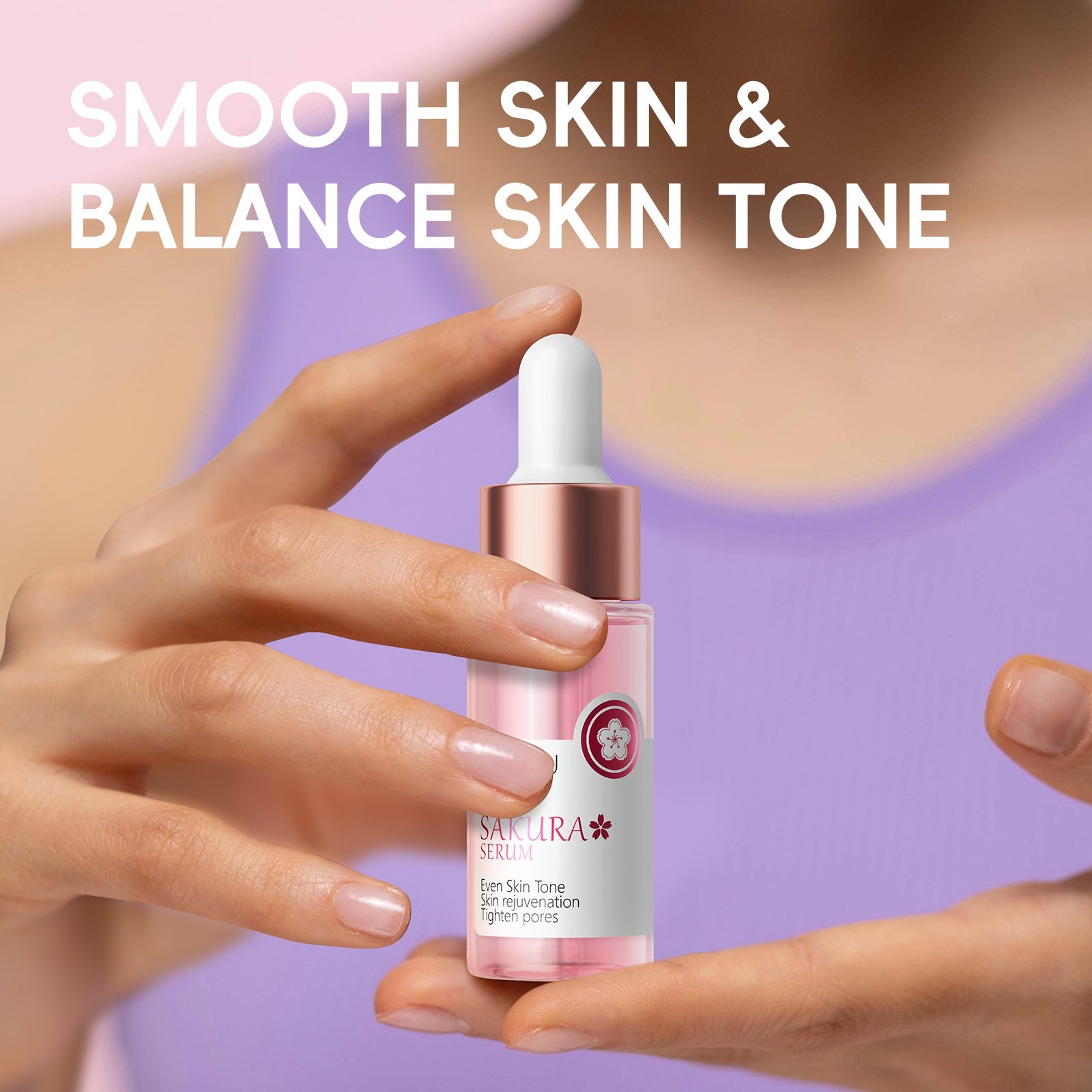 LaiKou Esencia Hidratante de Cereza Sakura de Japón 17ml: Suero Facial Hidratante y Reparador