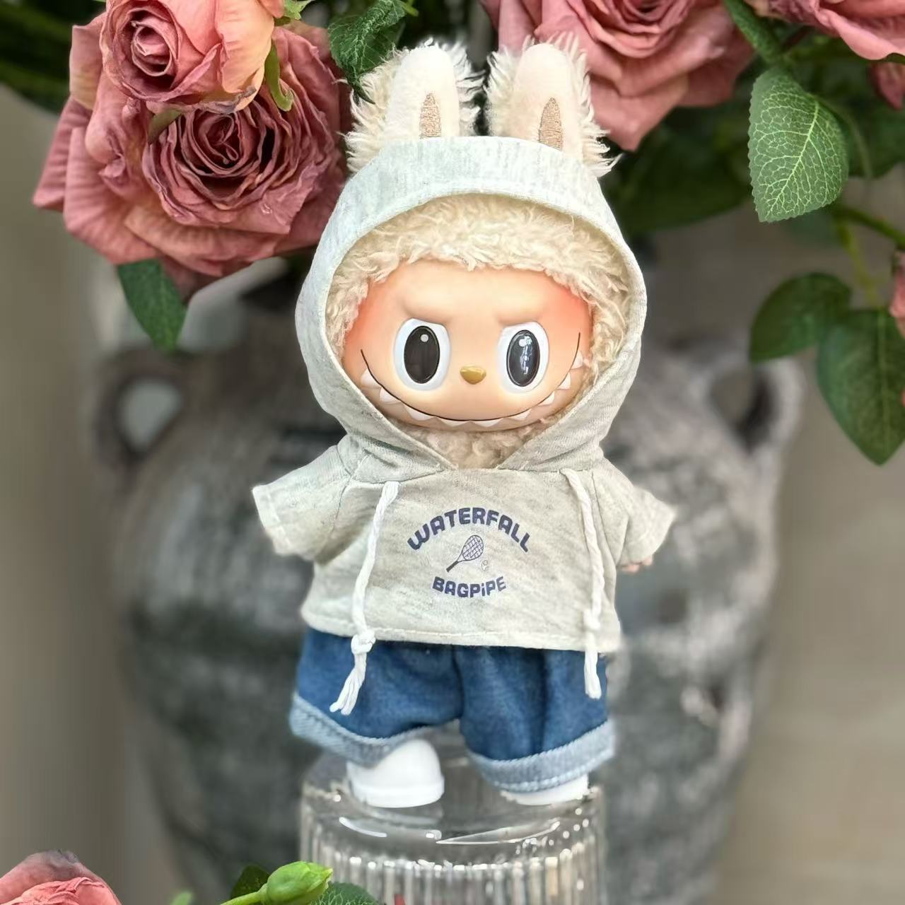 Ropa Oversize para Muñeca Labubu 17 cm – Accesorios de Moda Urbana (Muñeca No Incluida)
