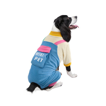 Overol para Perros Pequeños y Medianos con Bolsillo Decorativo en la Espalda.
