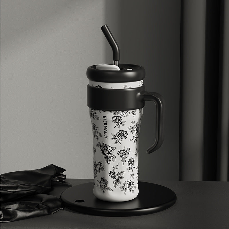 Vaso aislante para café o té con gran capacidad diseño retro