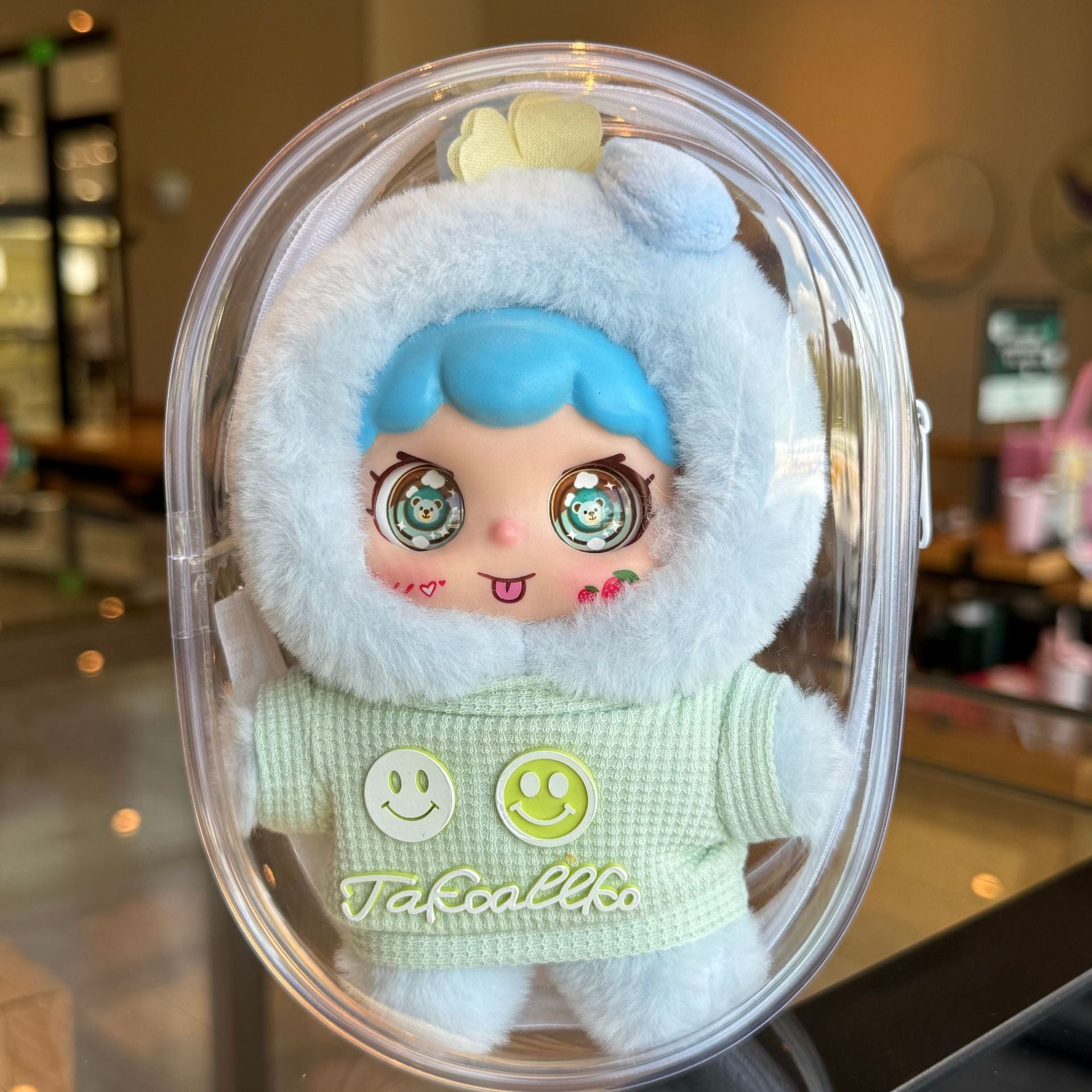 Muñeco De Peluche Cara Adorable: Charms Para Colgar En Mochilas Y Bolsos