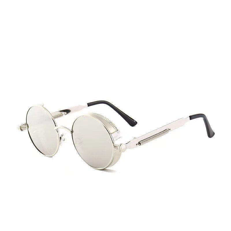 Gafas de Sol Redondas Cyberpunk con Lentes de Colores