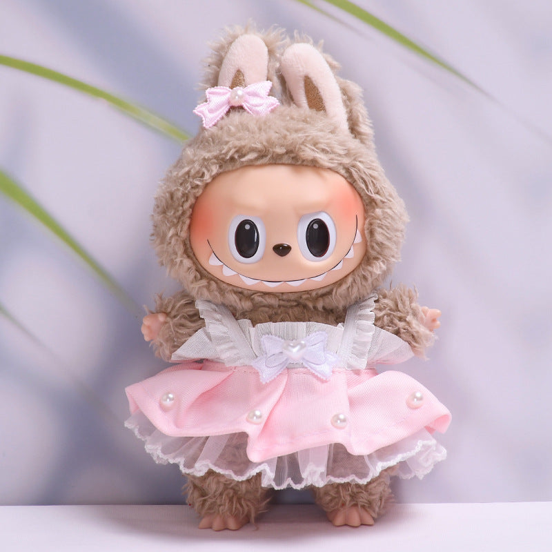 Ropa Estilo Coquette para Muñeca Labubu 17cm – Accesorios para Personalizar (Muñeca No Incluida)