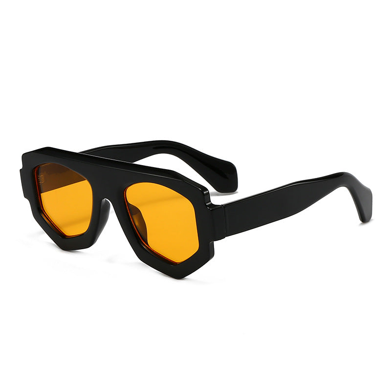 Gafas de Sol Geométricas para Mujer con Bordes Facetados Futuristas