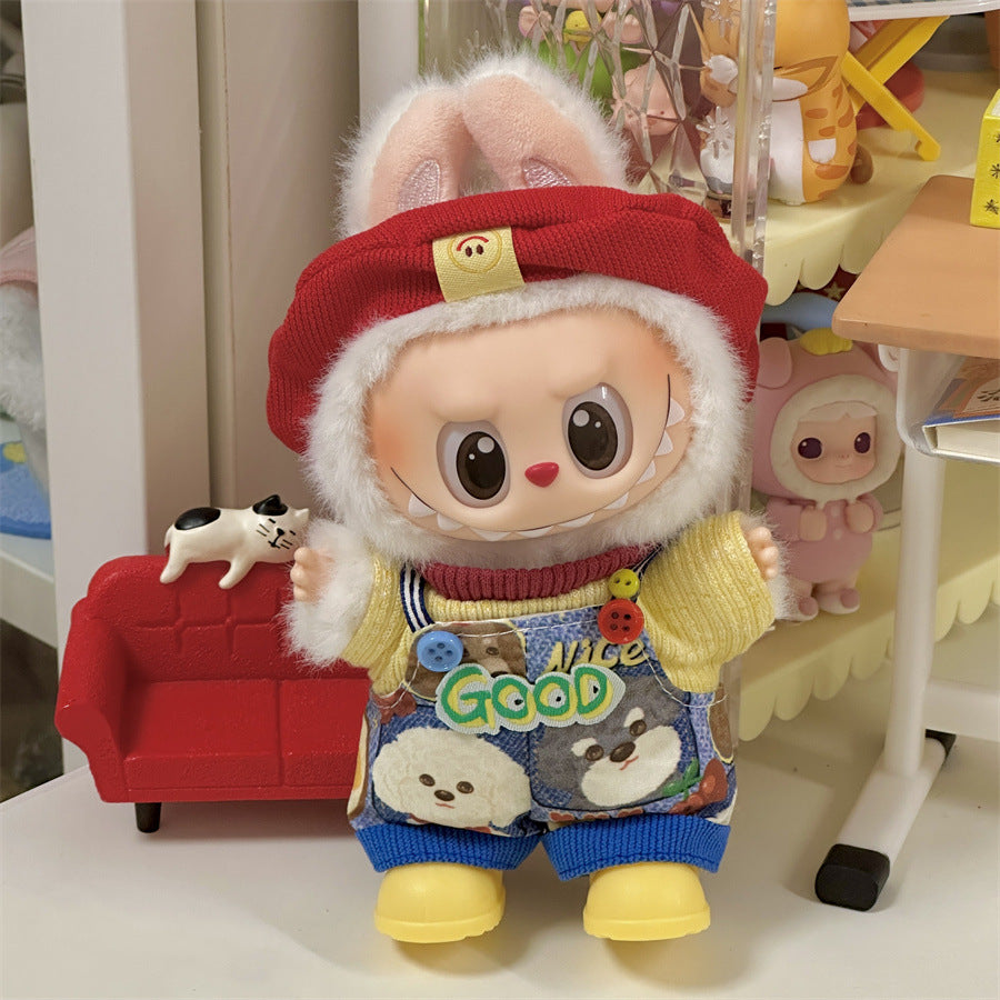 Cute Companions: Compatible with Labubu, Clothing Set, Accessories for 17cm Dolls, Accessories for Labubu (No Doll)