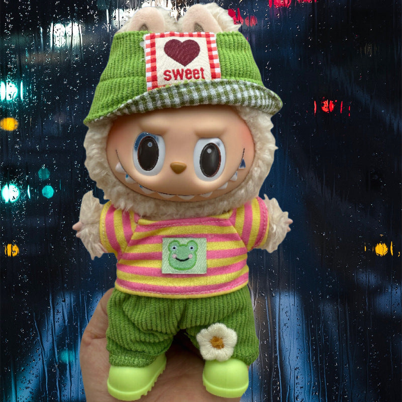 Soft Saga: Compatible with Labubu, Clothing Set, Accessories for 17cm Dolls, Accessories for Labubu (No Doll)