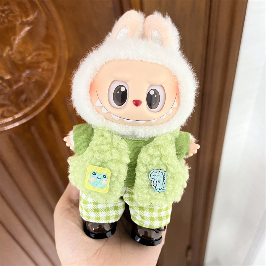 Cute Companions: Compatible with Labubu, Clothing Set, Accessories for 17cm Dolls, Accessories for Labubu (No Doll)