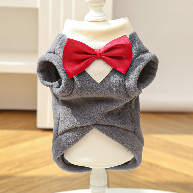 Ropa Elegante para Perros Grandes: Camiseta con Chaleco y Corbatín