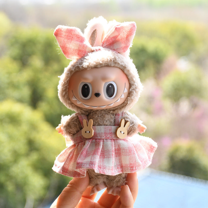 Ropa Estilo Coquette para Muñeca Labubu 17cm – Accesorios para Personalizar (Muñeca No Incluida)