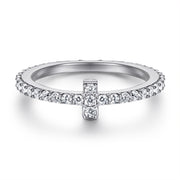 Anillo de plata 925 para mujer: con circonitas, sencillo y elegante