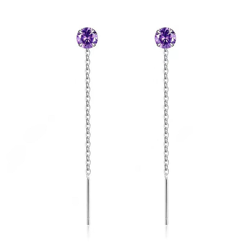 Pendientes Enhebrador en Plata 925 – Diseños de Trébol, Copo de Nieve, Corazón y Mariposa