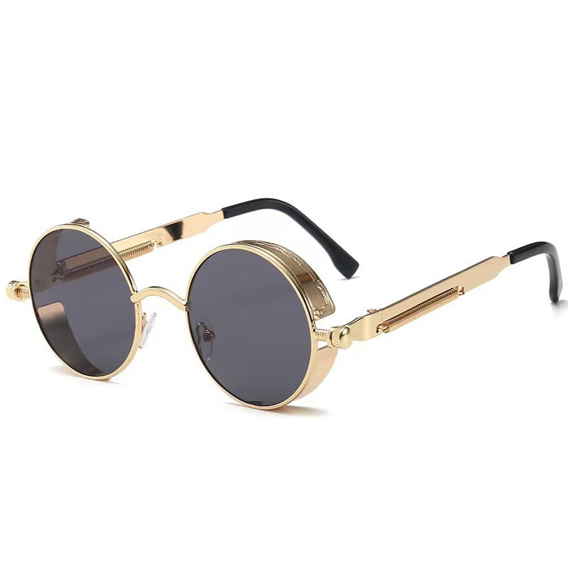 Gafas de Sol Redondas Cyberpunk con Lentes de Colores