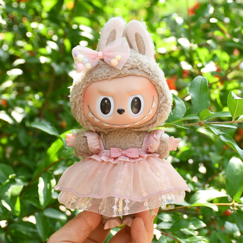 Ropa Estilo Coquette para Muñeca Labubu 17cm – Accesorios para Personalizar (Muñeca No Incluida)