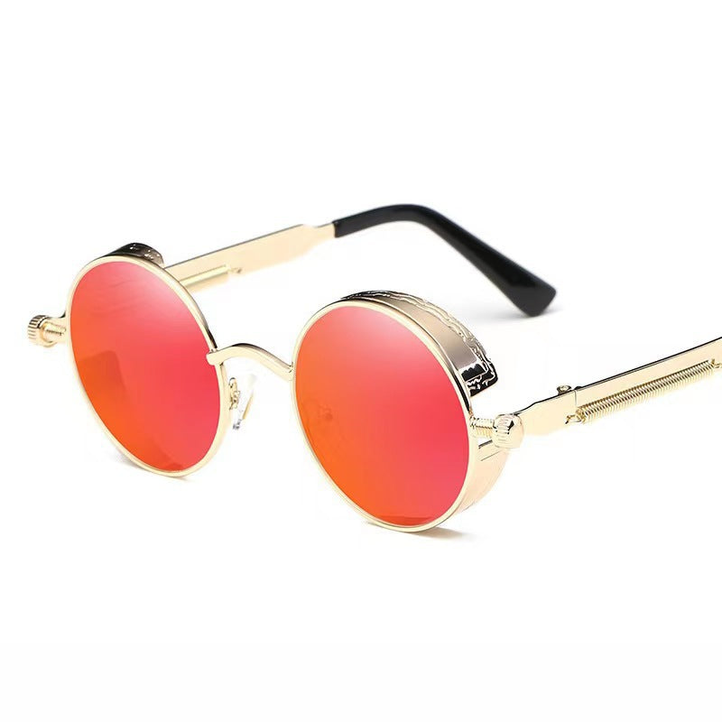 Gafas de Sol Redondas Cyberpunk con Lentes de Colores