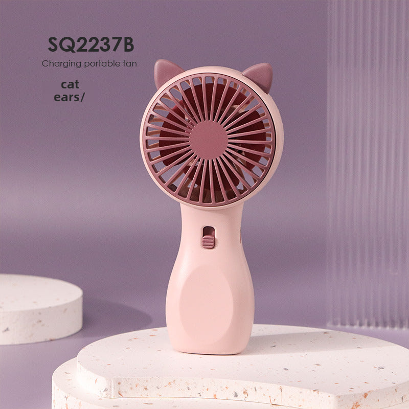 Ventilador portátil silencioso USB recargable con luz: mini ventilador de bolsillo de fábrica